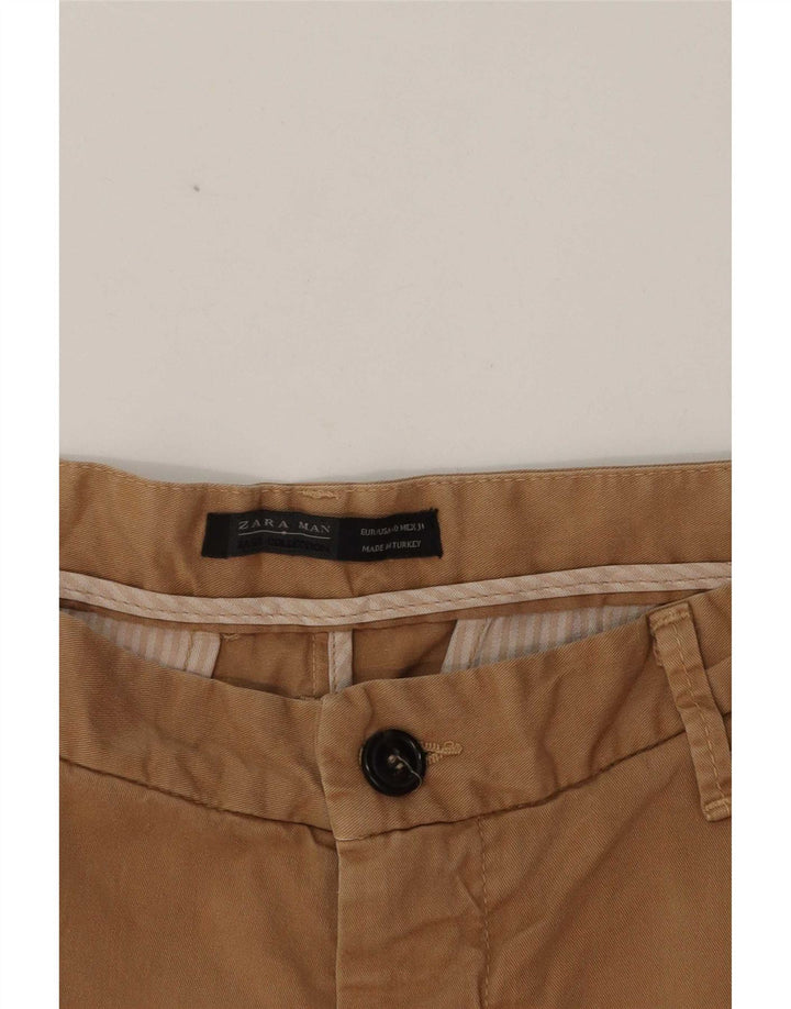 Zara Slim Chino-Hose für Herren, EU 40, Mittel W31 L35, Beige
