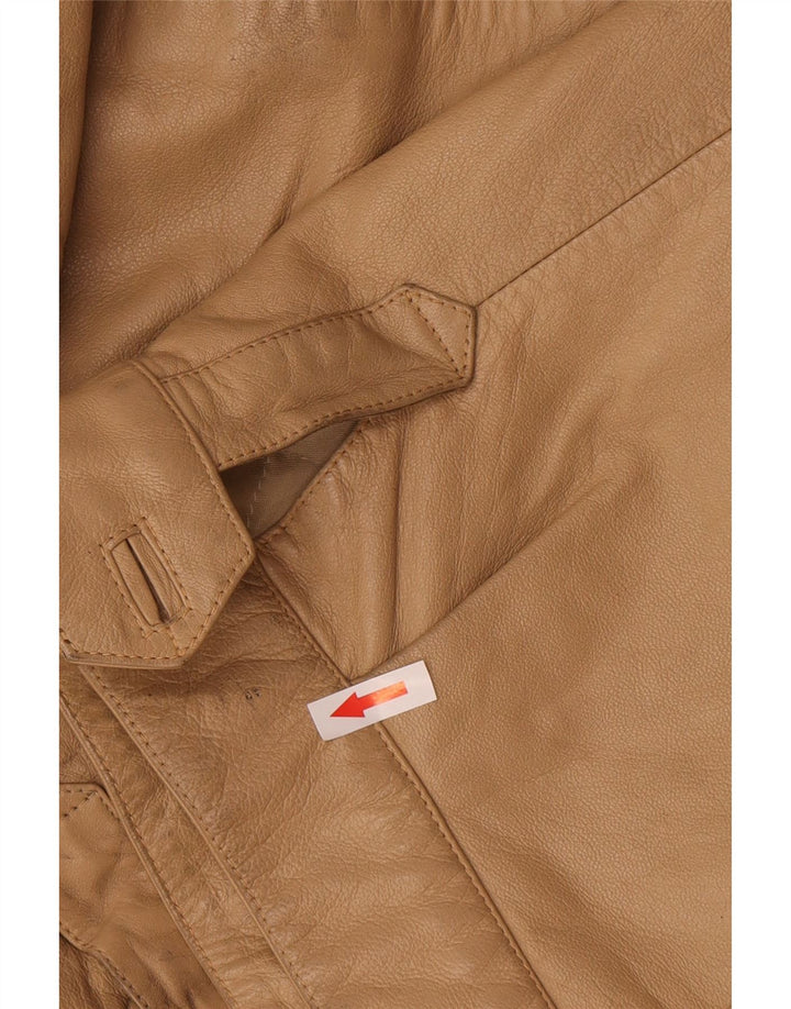 Vintage Herren Lederjacke IT 52 XL Beige