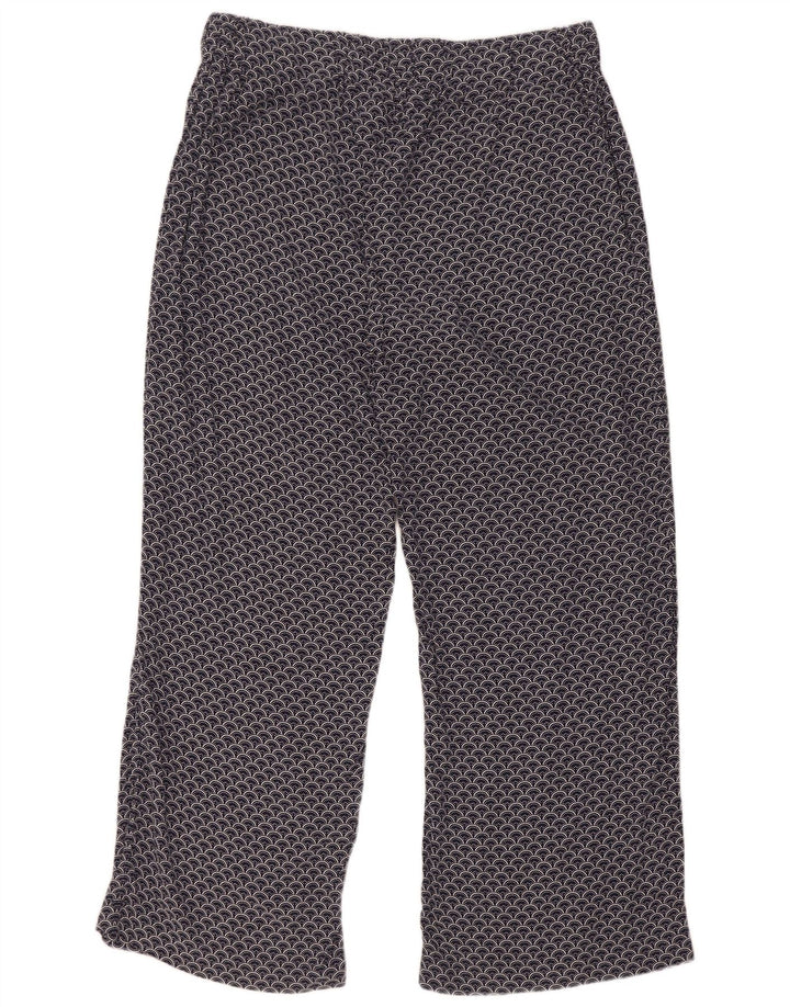 Marks & Spencer Damen-Freizeithose mit abstraktem Muster, UK 16, Größe L W34 L30