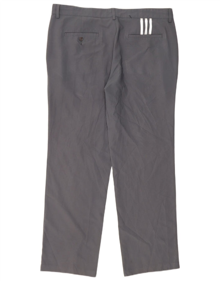 Adidas Herren Climalite Straight Chino Hose W38 L32 Grau Polyester