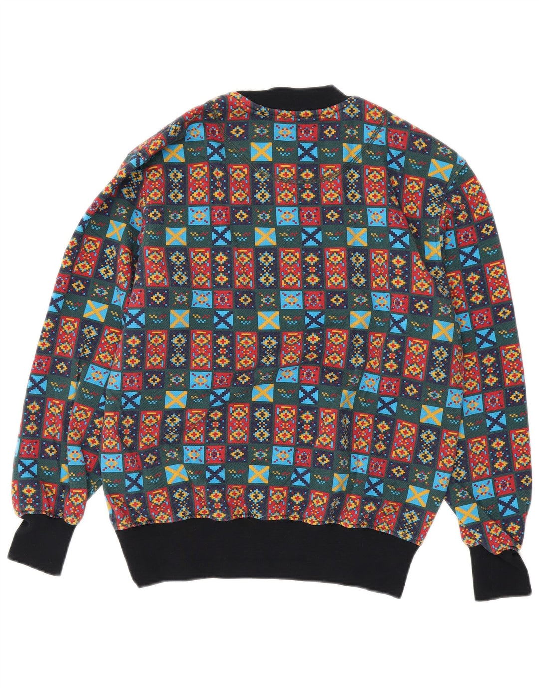 JOHNNY LAMBS Herren Sweatshirt Pullover Medium Mehrfarbig Geometrisch