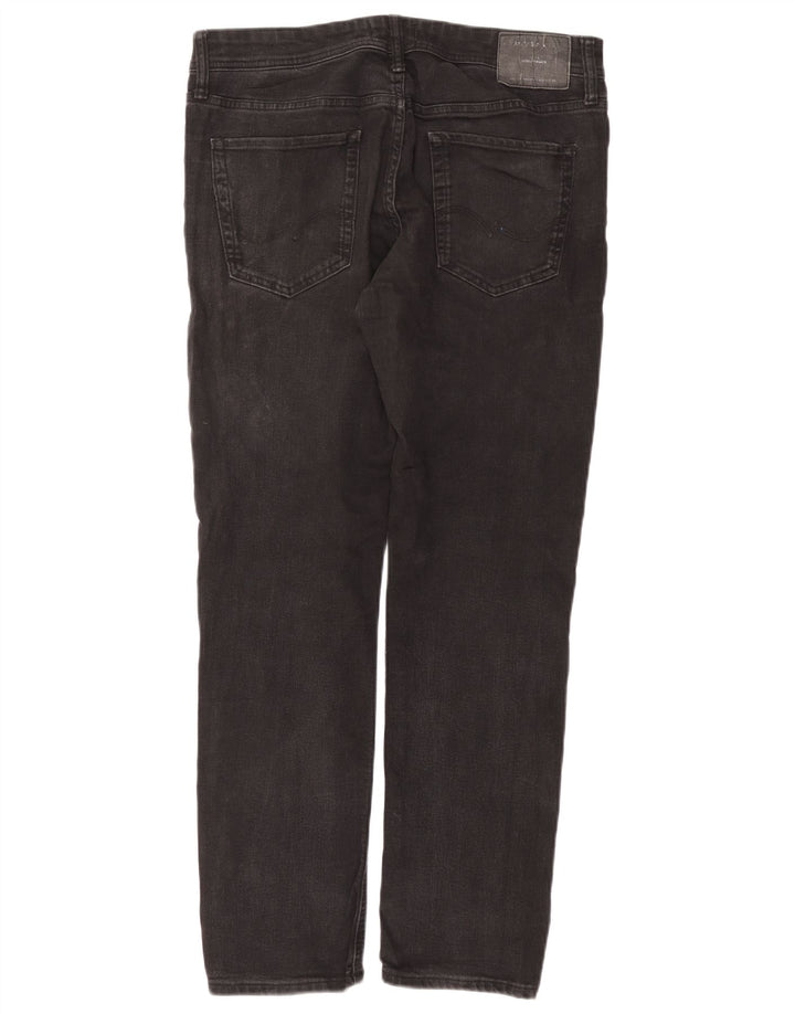 Jack & Jones Herren GLENN Slim Jeans W34 L32 Graue Baumwolle