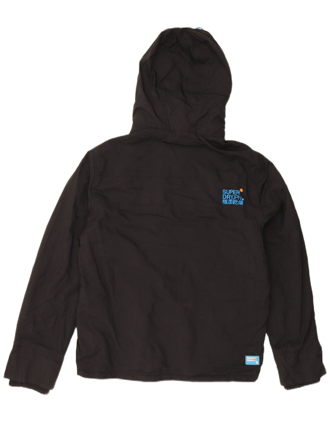 Superdry Herren Windcheater Kapuzen-Windjacke UK 40 Large Schwarz