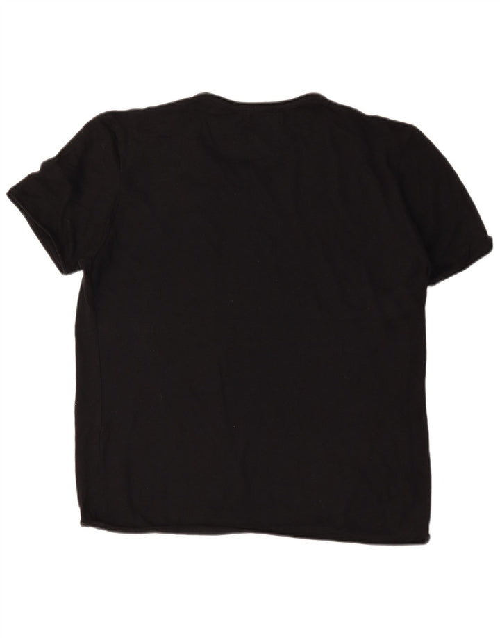 Zara Herren T-Shirt Top XL Schwarz
