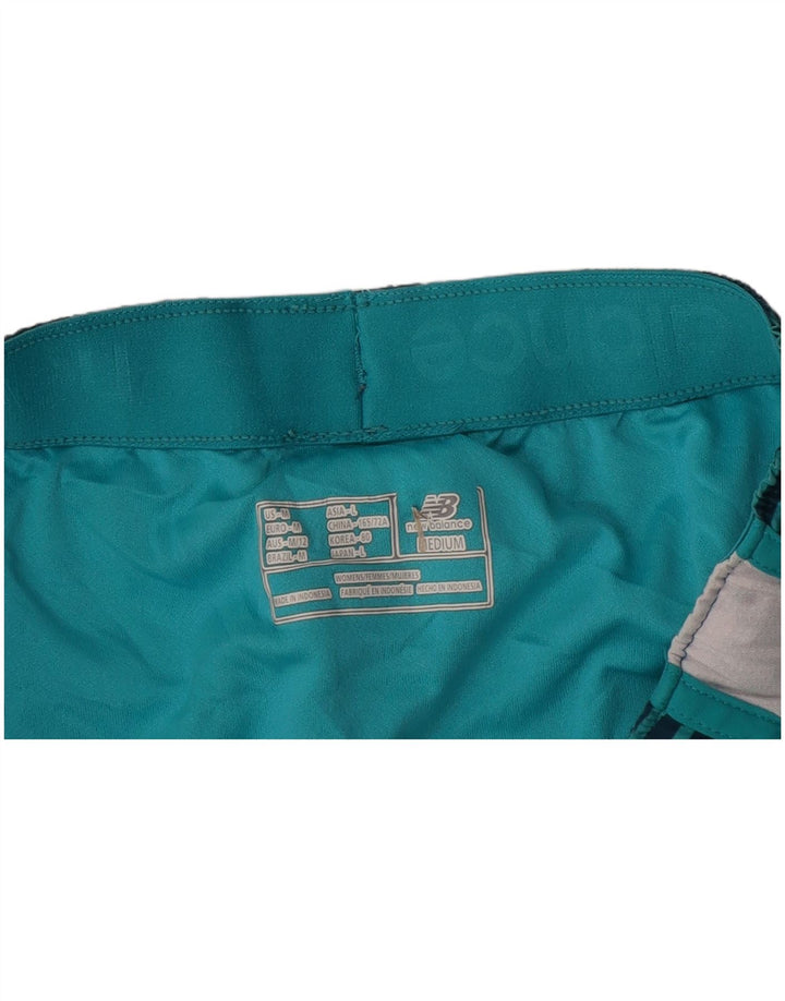NEW BALANCE Damen Sportshorts UK 14 Mittel Marineblau gestreift