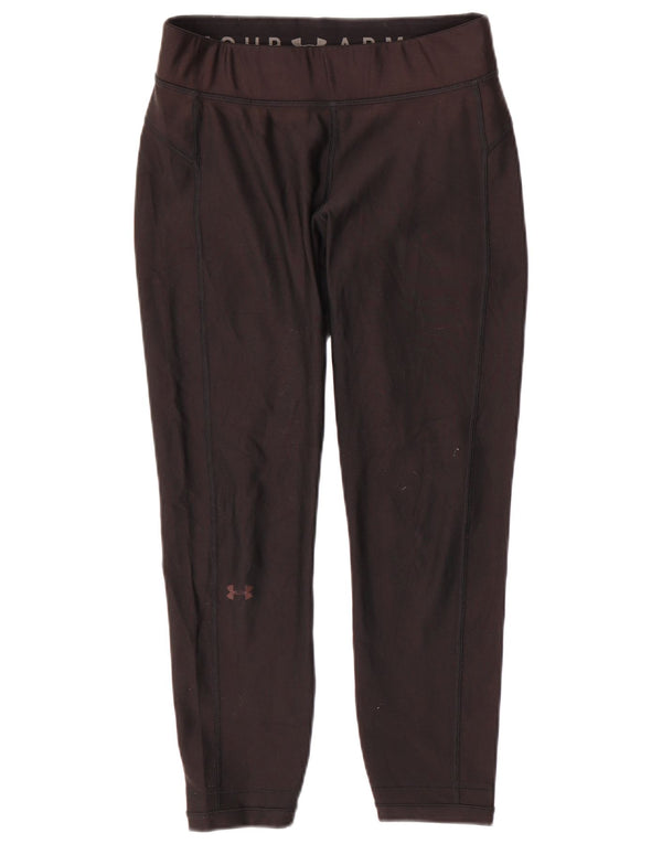 UNDER ARMOUR Damen Leggings UK 12 Medium Schwarz