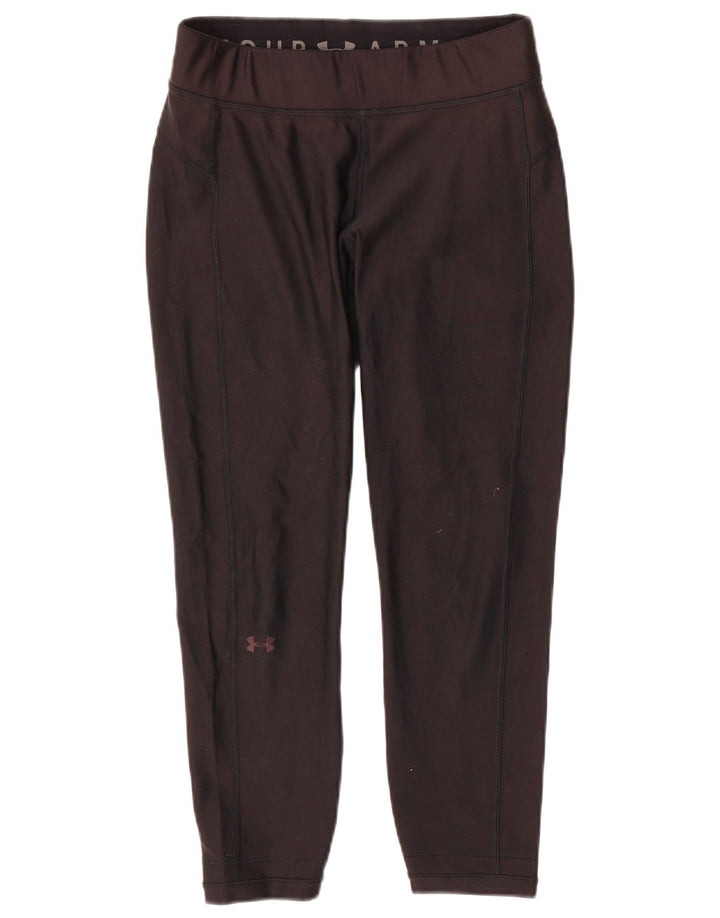 UNDER ARMOUR Damen Leggings UK 12 Medium Schwarz