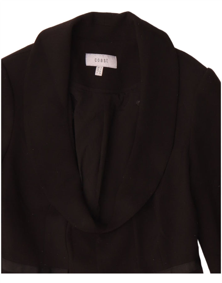 Offene Blazerjacke für Damen von Coast, UK 8, Größe S, Schwarz, Polyester