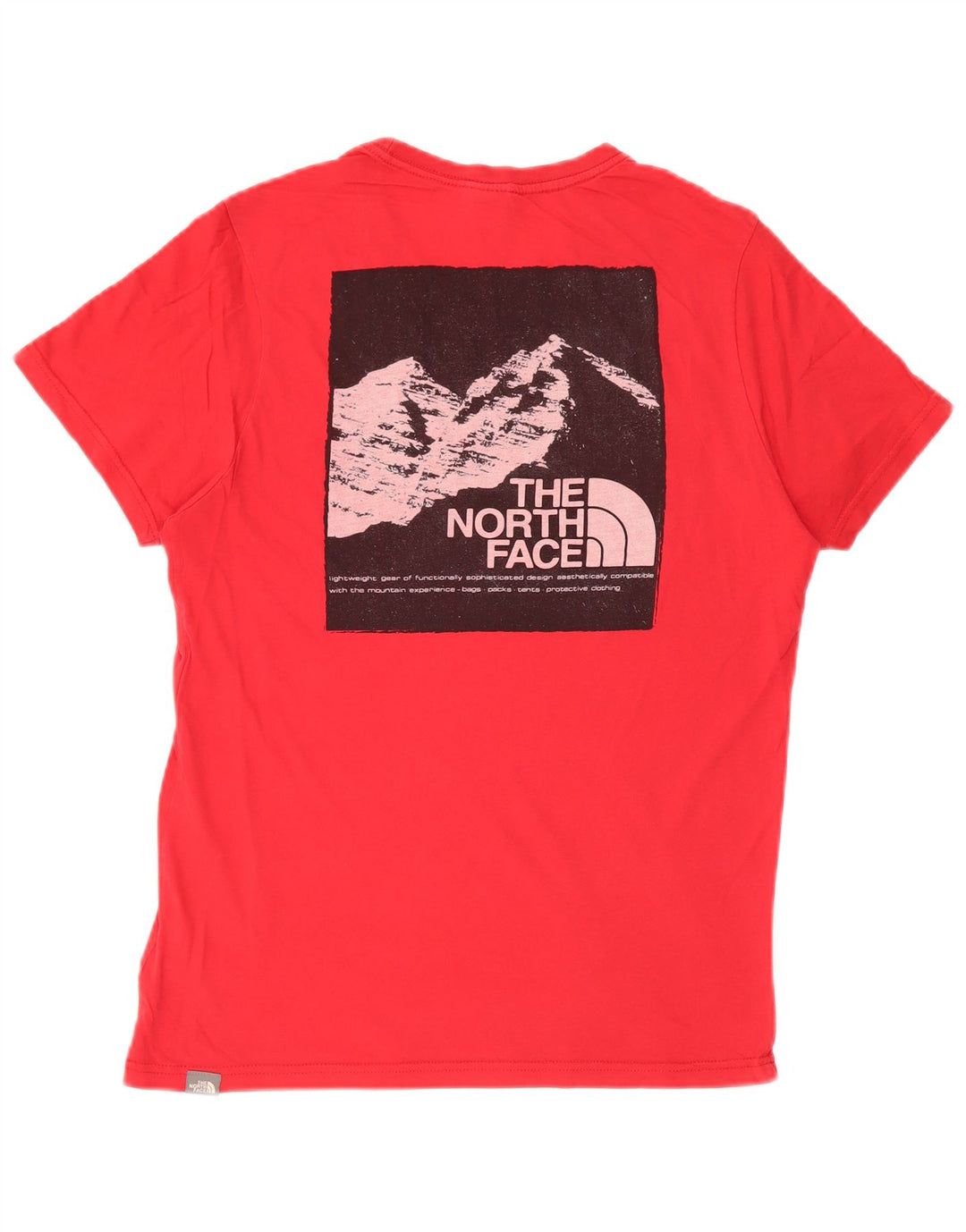 The North Face Herren-T-Shirt mit Grafik, Größe S, Rot, Baumwolle