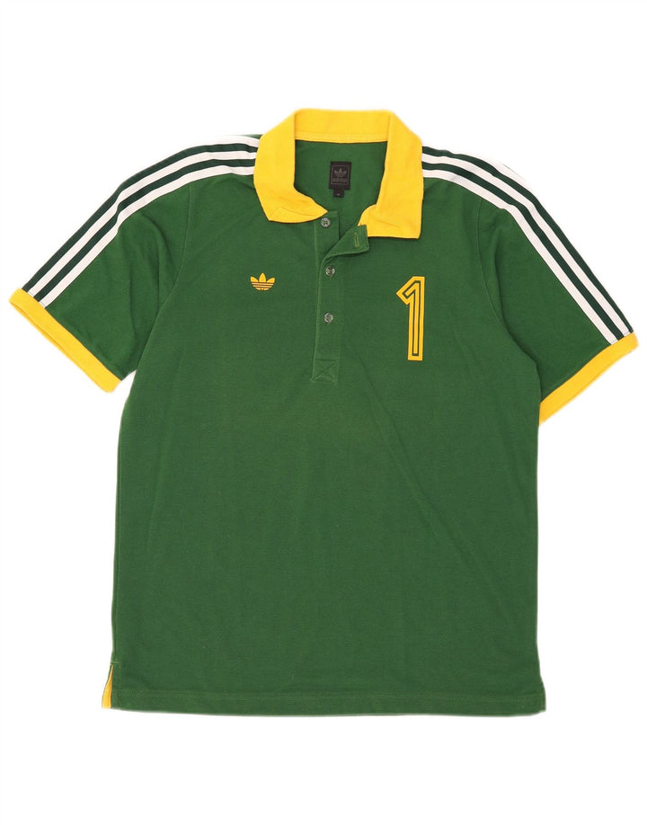 Adidas Herren Graphic Rugby Poloshirt Mittelgrün