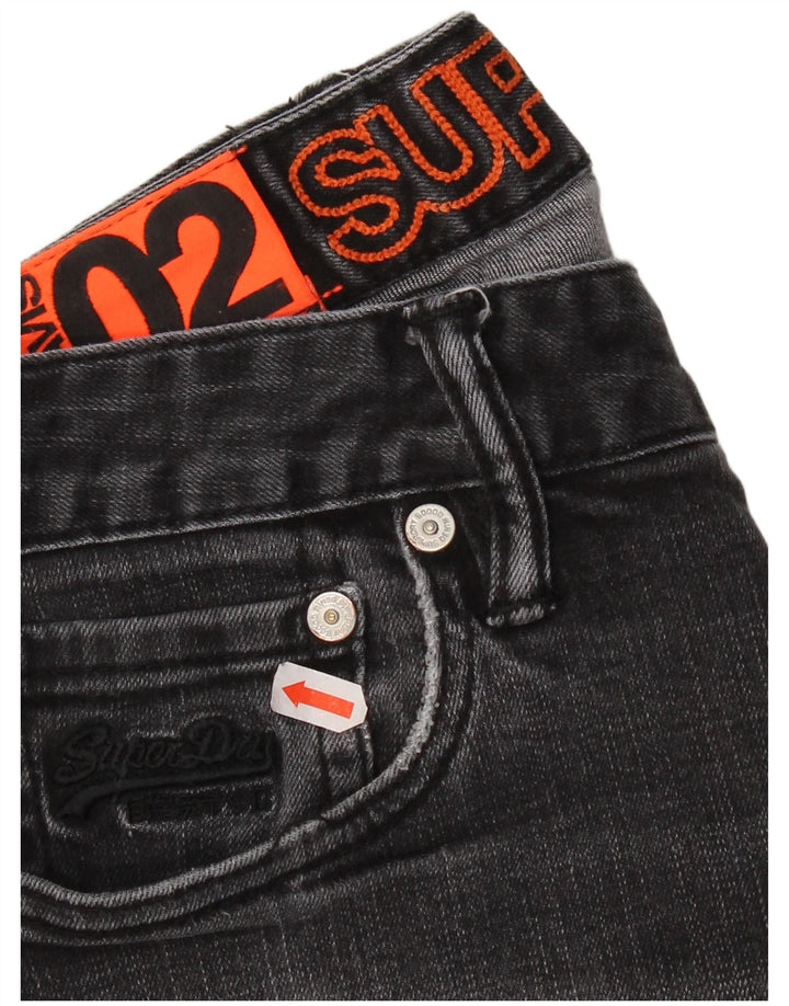 Superdry Herren Skinny Jeans W34 L29 Graue Baumwolle