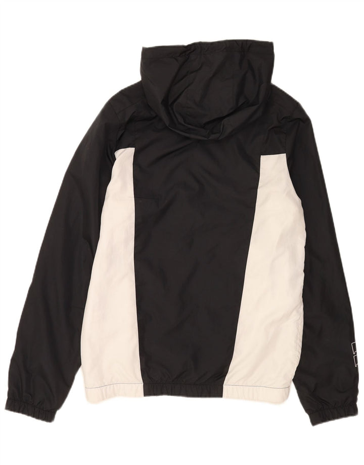 Ellesse Herren-Trainingsanzug mit grafischer Kapuze, Jacke, Größe S, Schwarz, Farbblock