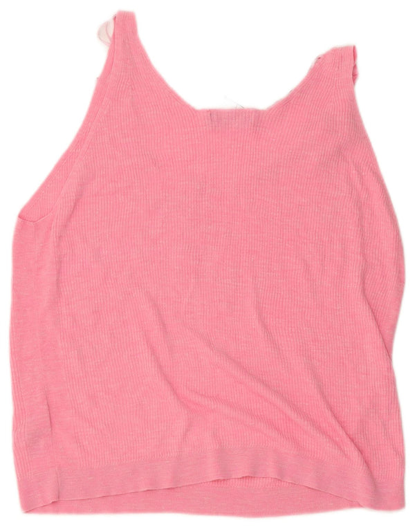 Marks & Spencer Damen Crop Vest Top UK 18 XL Rosa Acryl