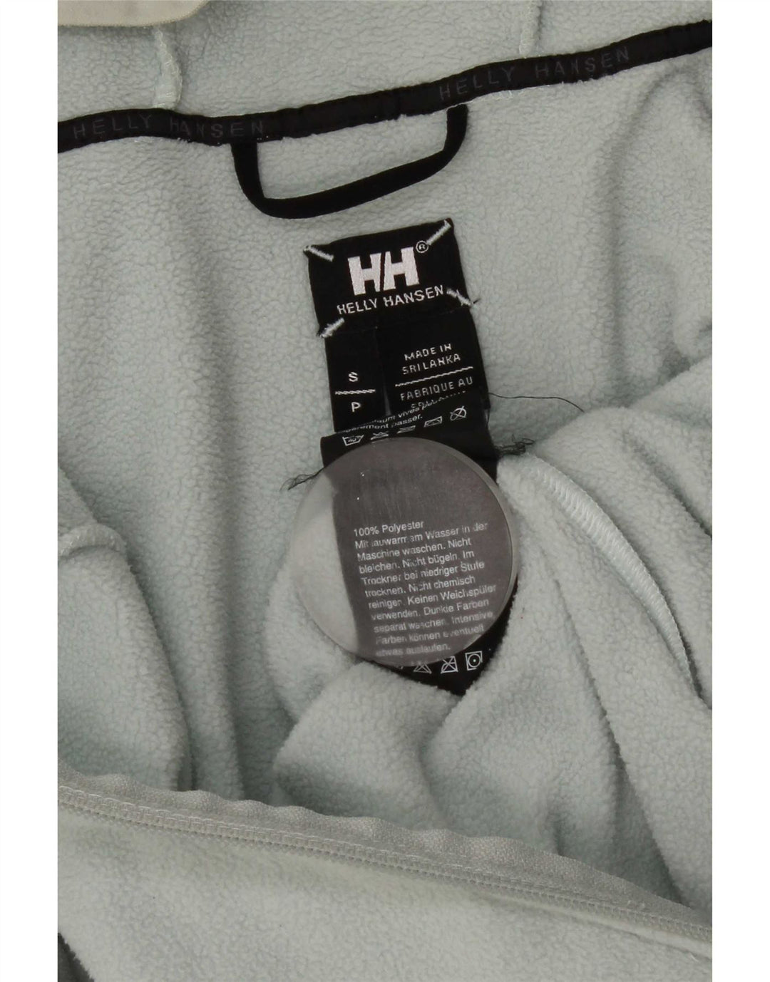 Helly Hansen Womens Crop Hooded Fleece Jacket UK 10 Small Blau Polyester
