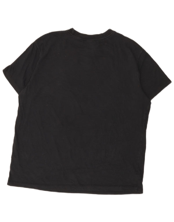 Nike Herren-T-Shirt in Übergröße mit Grafik, mittelschwarze Baumwolle