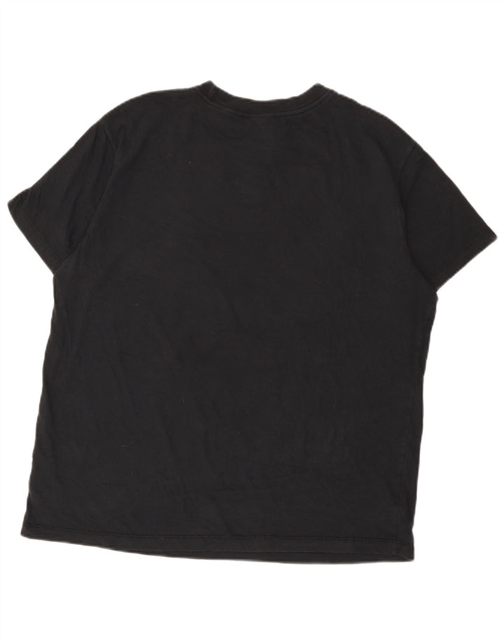 Nike Herren-T-Shirt in Übergröße mit Grafik, mittelschwarze Baumwolle