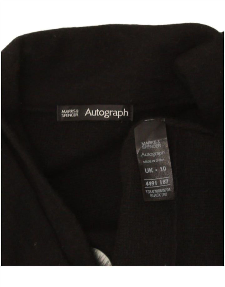 Marks & Spencer Damen Autograph Cardigan Pullover UK 10 Small Schwarz