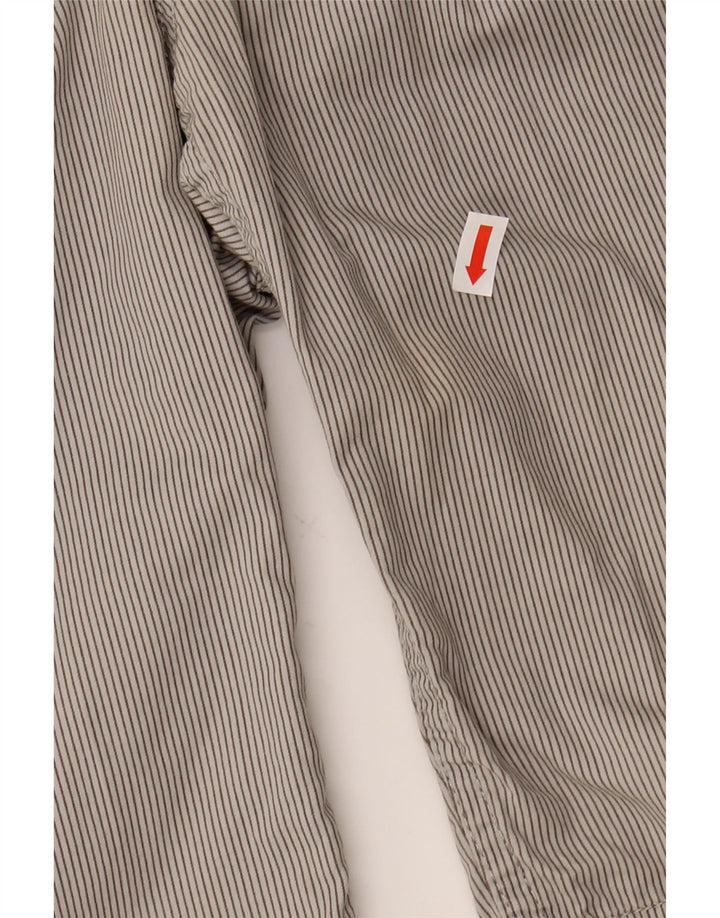 PUMA Mens Cargo Shorts W30 Medium Grey Pinstripe Cotton