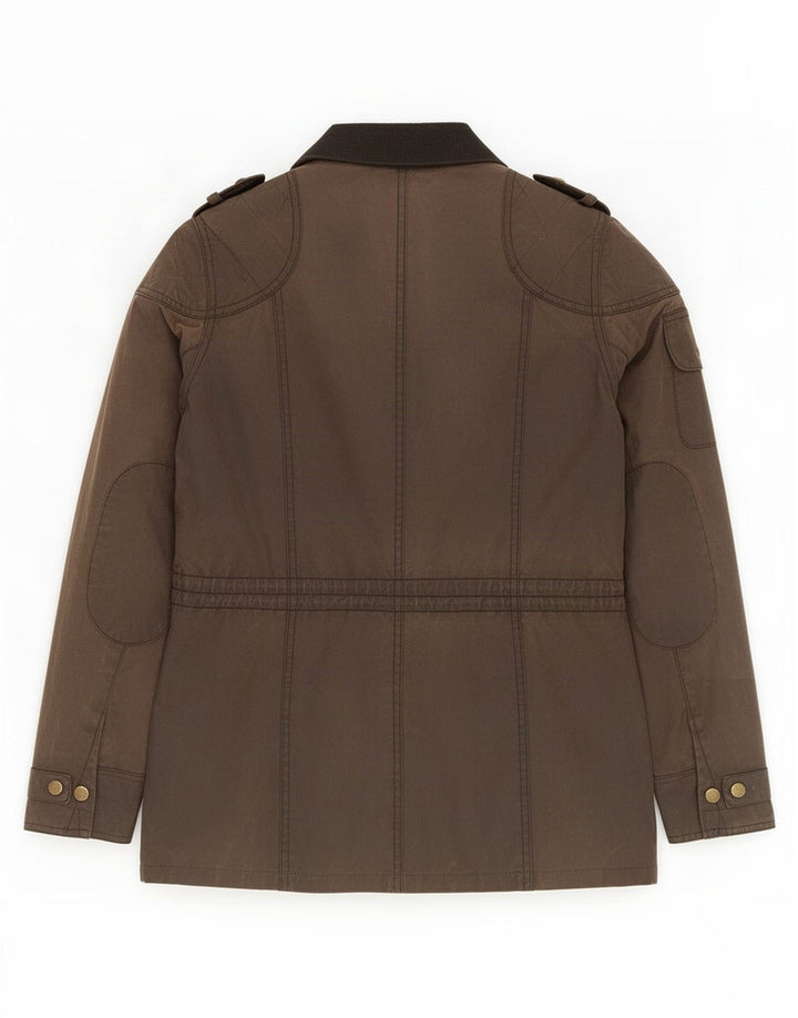 Barbour Damenjacke aus gewachster Baumwolle, UK 10, Größe S, Braun