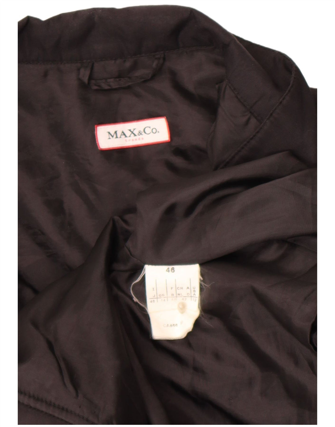 Max & Co. Damen Windjacke UK 14 Large Schwarz
