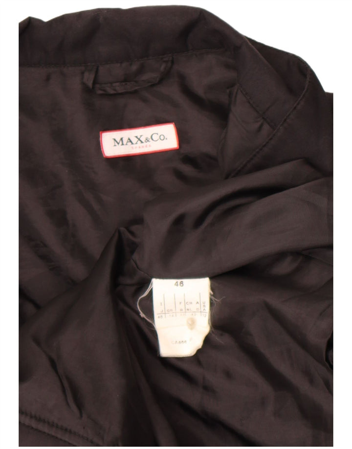 Max & Co. Damen Windjacke UK 14 Large Schwarz