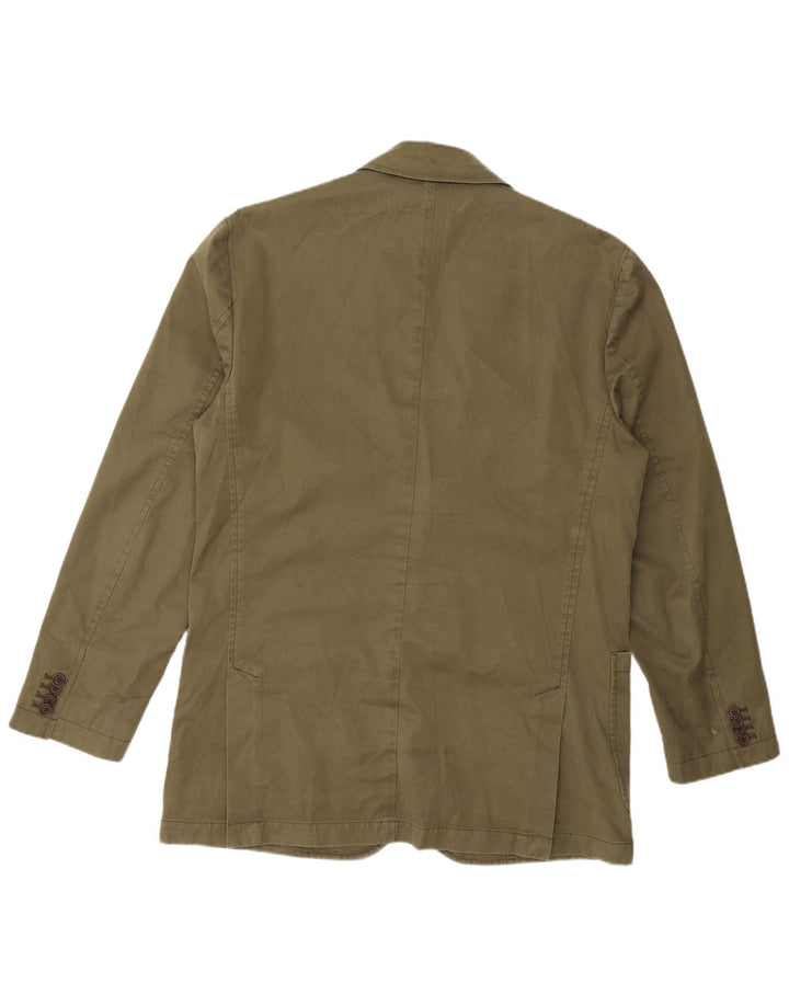 Orvis Herren-Blazer mit 2 Knöpfen, UK 40, Größe L, Khaki, Baumwolle