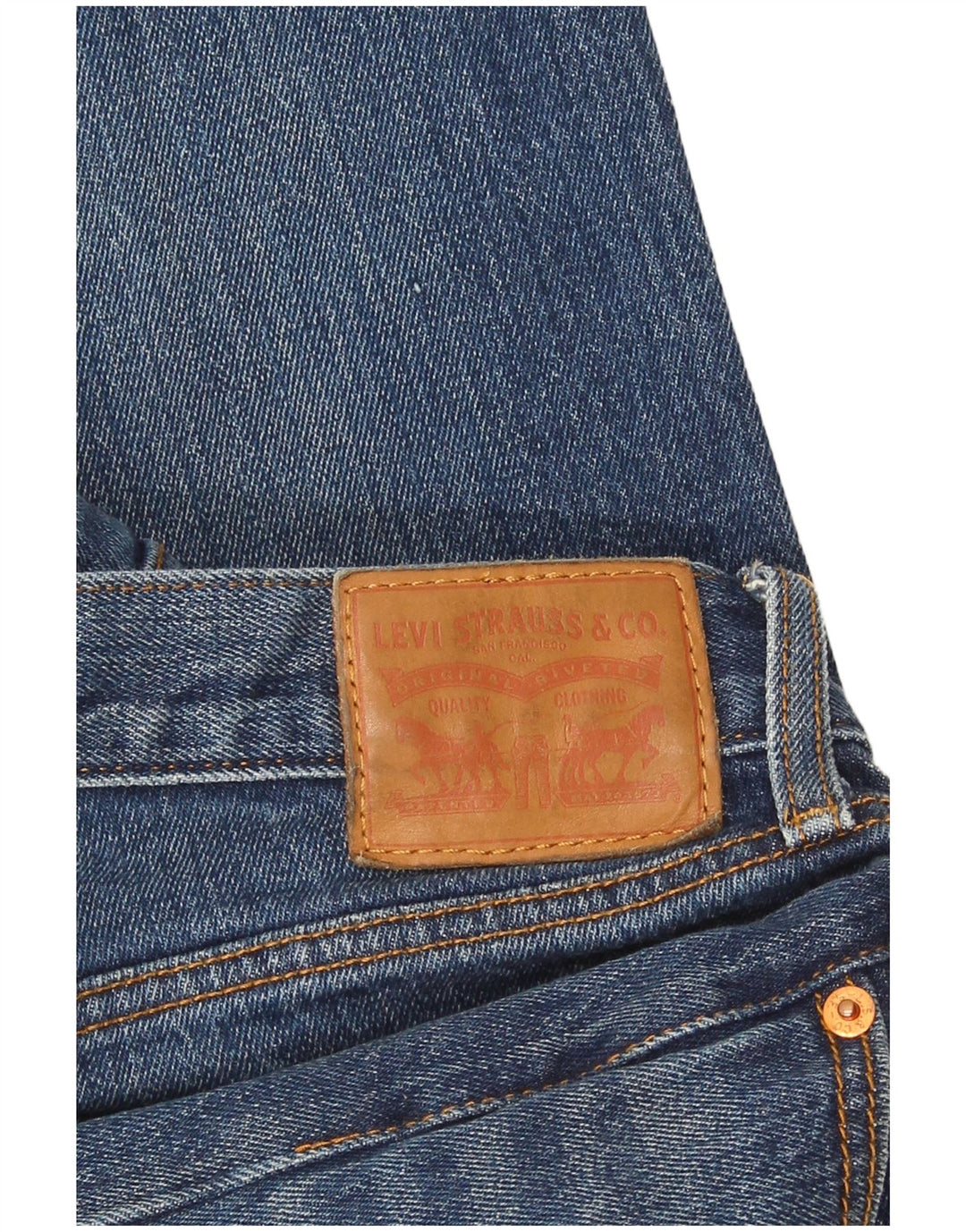 Levi's Damen Slim Jeans W32 L27 Blaue Baumwolle