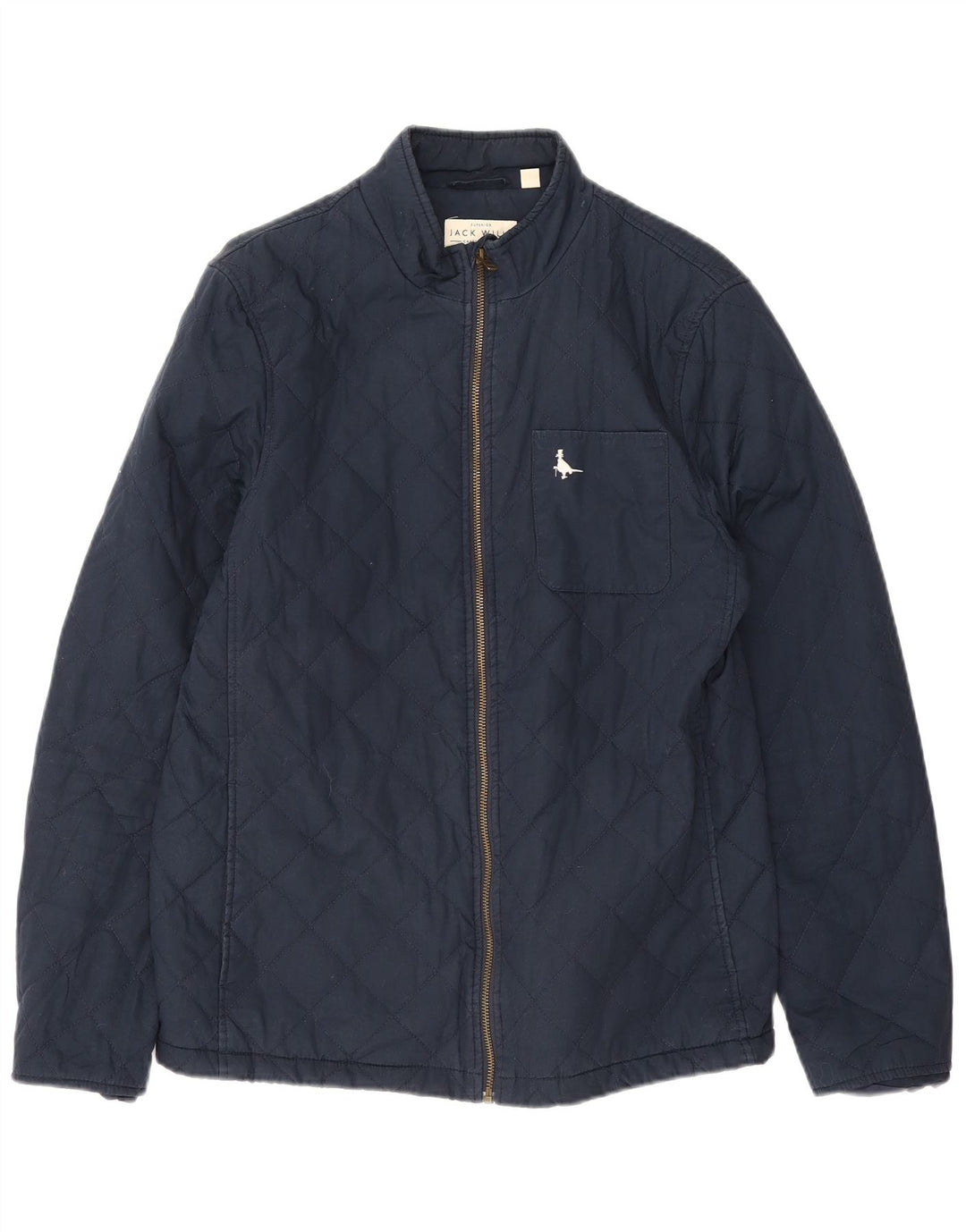 Jack Wills Herren-Steppjacke, UK 38, mittelmarineblaue Baumwolle