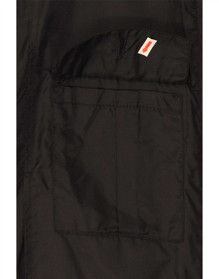 Benetton Damen Utility-Jacke IT 44 Mittelschwarzes Polyamid