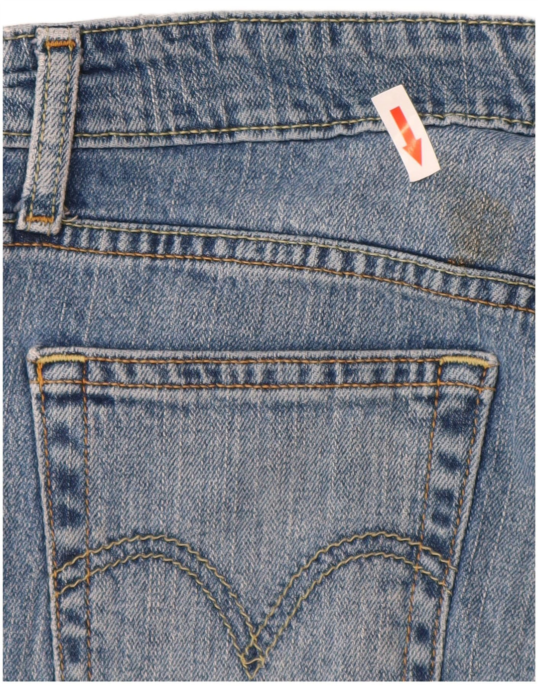 Levi's Damen 518 Super Low Bootcut Jeans W28 L32 Blaue Baumwolle