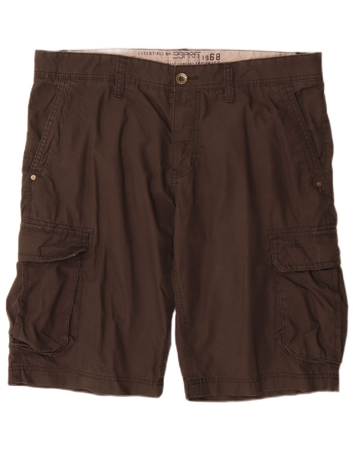 Esprit Herren Cargo-Shorts, Größe L, W36, Grau, Baumwolle