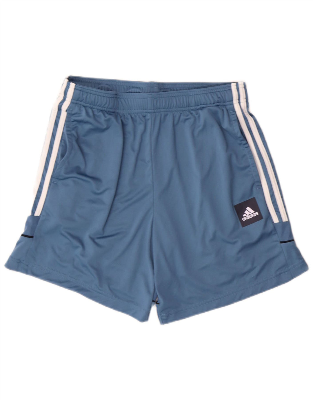 ADIDAS Herren Sportshorts Mittelblau gestreift Polyester Sport