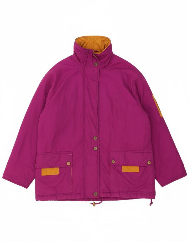 C&A Womens Windbreaker Jacket UK 16 Large  Purple Polyester