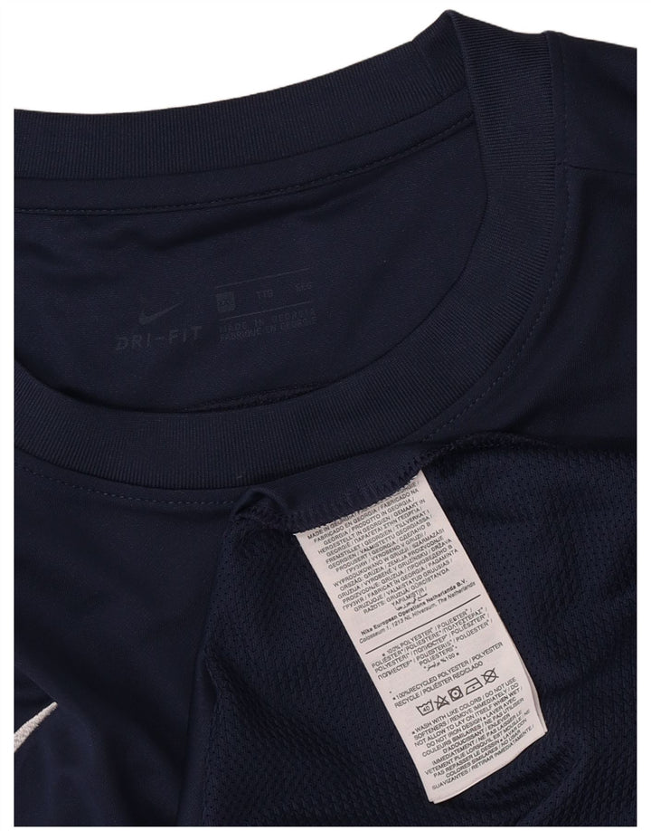 Nike Herren Dri Fit T-Shirt Top 2XL Marineblau Polyester