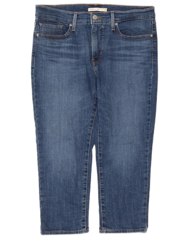 Levi's Damen 311 Shaping Skinny Capri Jeans W30 L21 Blaue Baumwolle