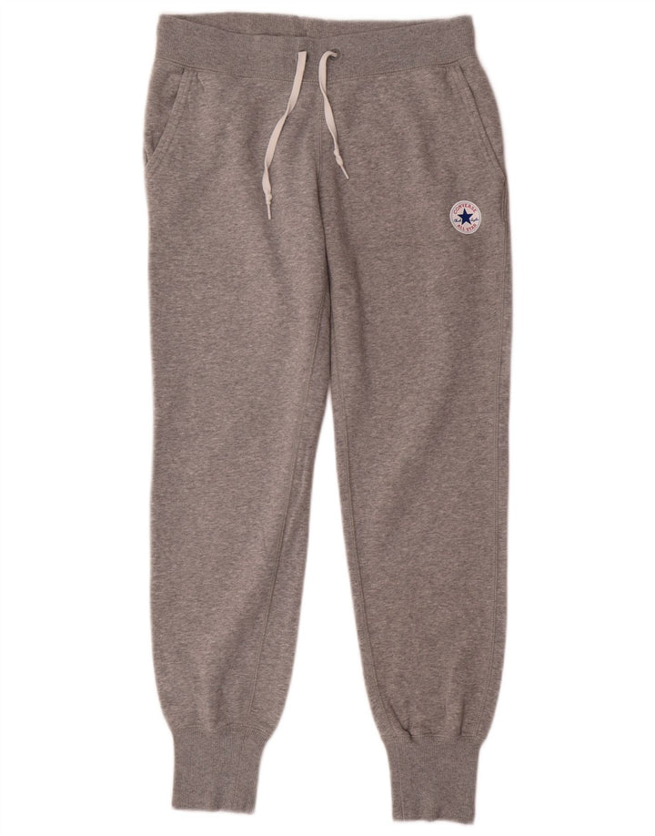 Converse Herren-Trainingshose, Jogginghose, klein, grau gefleckte Baumwolle
