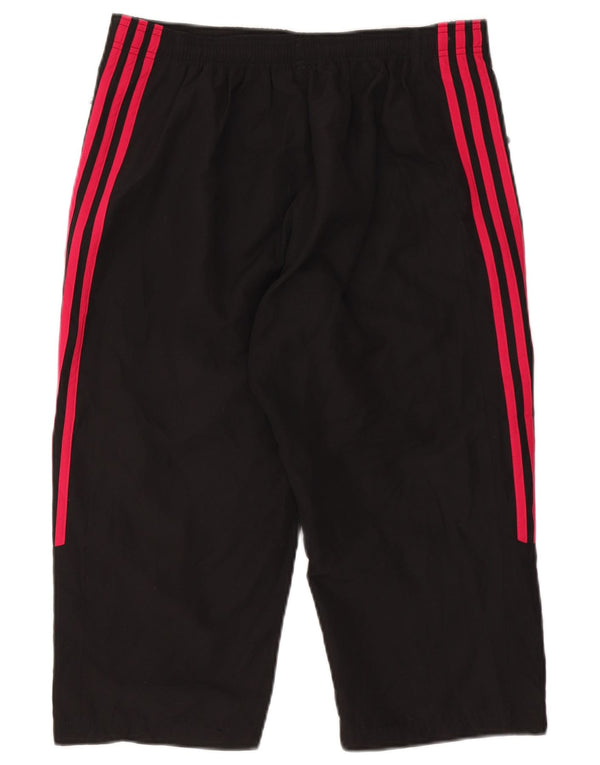 Adidas Damen Capri-Trainingshose, UK 44, Größe L, Schwarz, Polyester