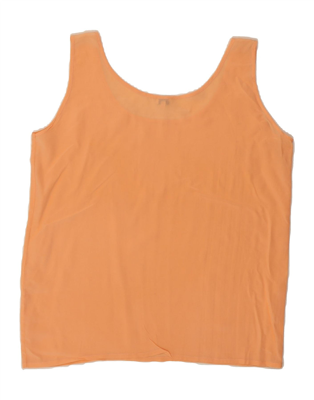 MILANO Womens Sleeveless Blouse Top IT 46 Large Orange Silk Vintage milano and Second-Hand milano from Messina Hembry 