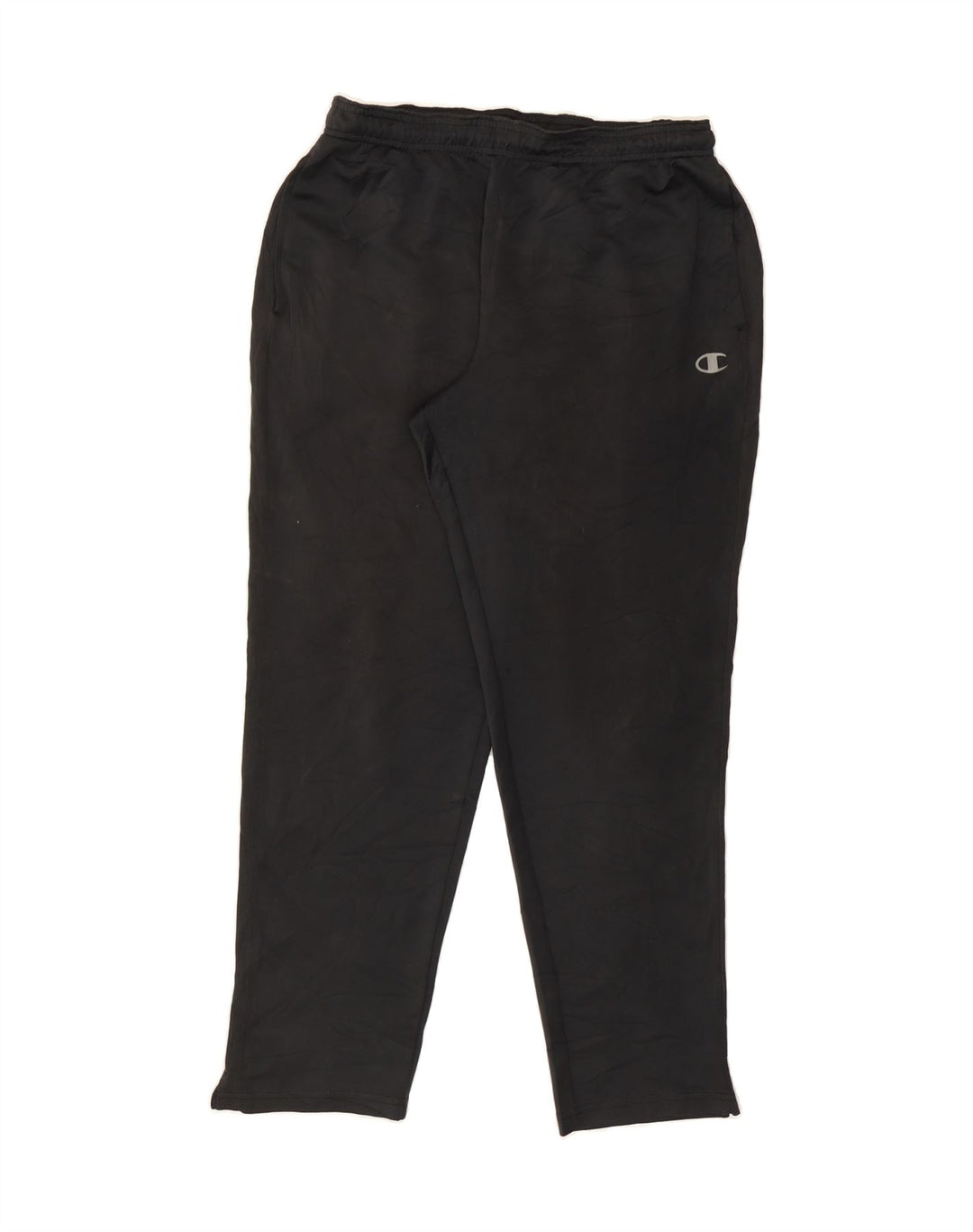CHAMPION Womens Tracksuit Trousers UK 14 Medium  Black Polyester Vintage Champion and Second-Hand Champion from Messina Hembry 