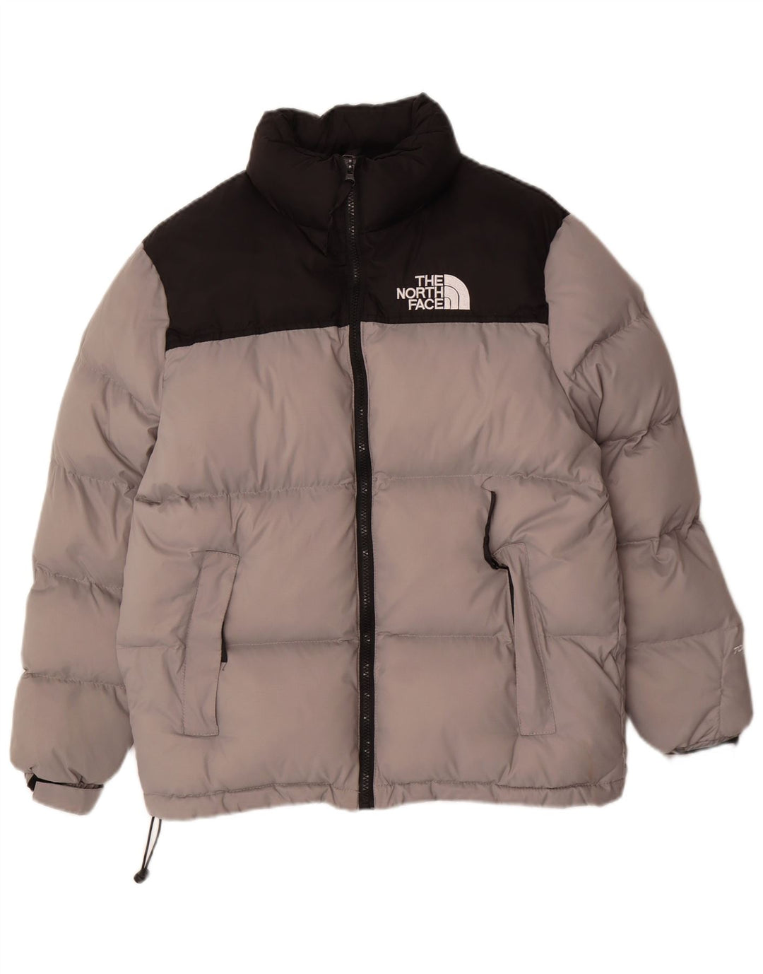 THE NORTH FACE Wattierte Herrenjacke UK 36 Small Graues Colourblock-Polyester