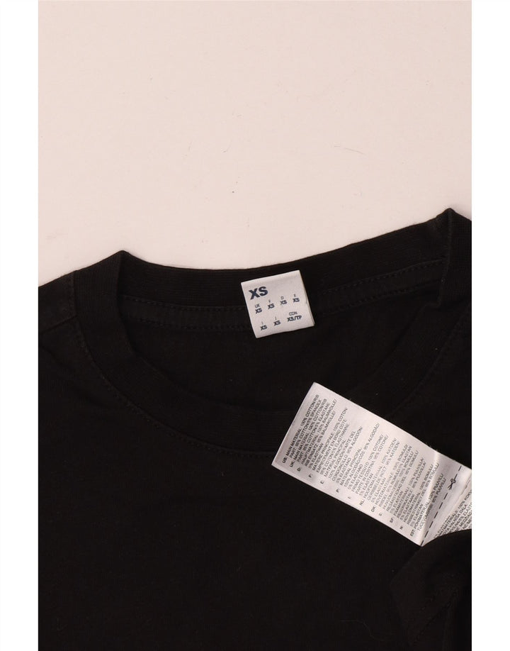 Reebok Herren T-Shirt Top XS Schwarz Baumwolle