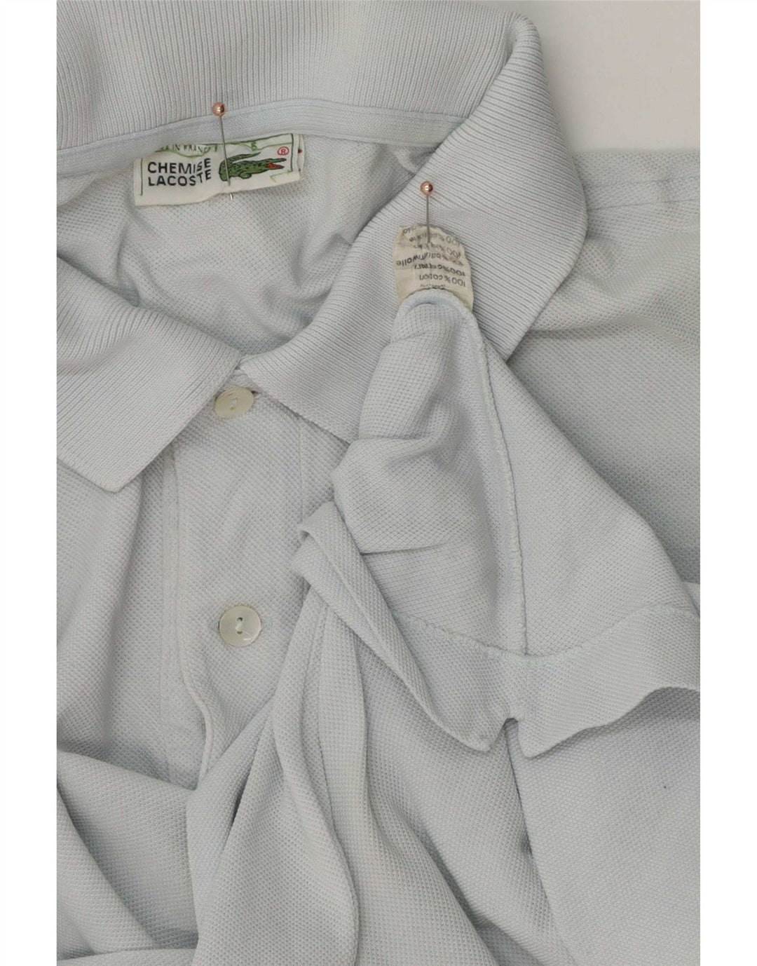 Lacoste Herren-Poloshirt, Größe 5, groß, blaue Baumwolle
