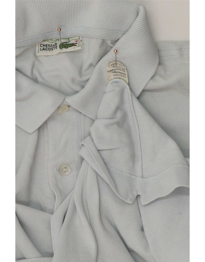 Lacoste Herren-Poloshirt, Größe 5, groß, blaue Baumwolle