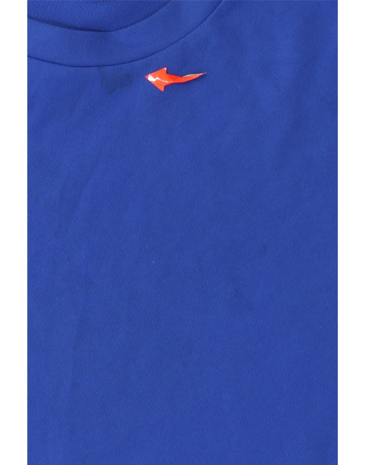 Adidas Herren Climalite T-Shirt Top Mittelblaues Colourblock-Polyester