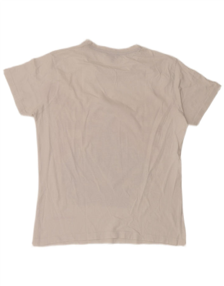 Cesare Paciotti Herren-T-Shirt mit Grafik, Größe L, aus weißer Baumwolle