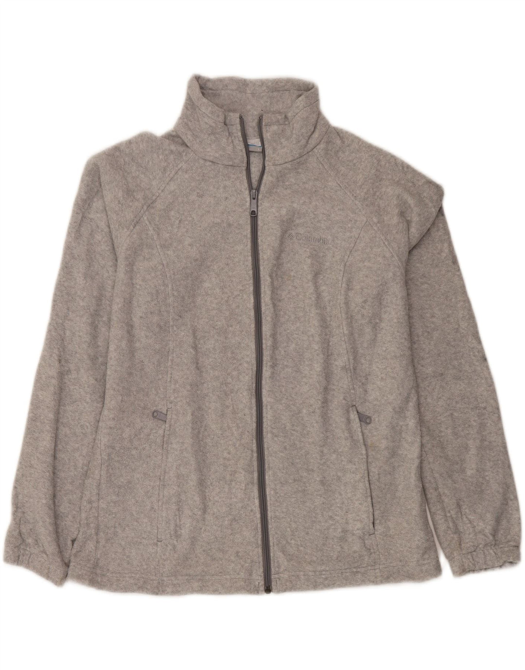 COLUMBIA Mens Fleece Jacket UK 40 Large Grey Polyester