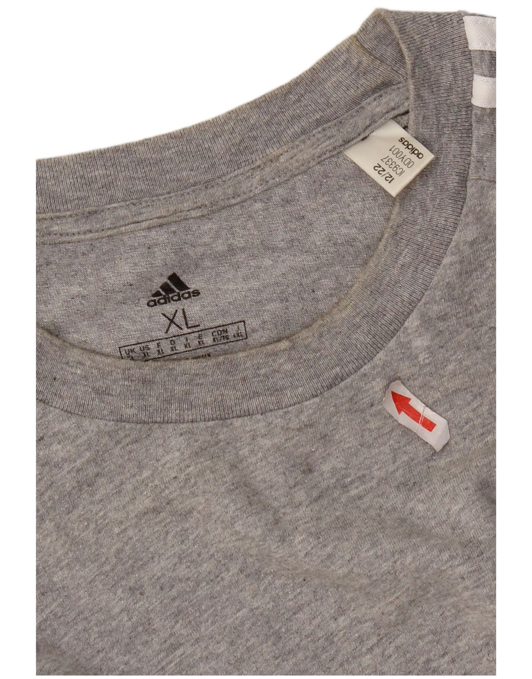 Adidas Herren T-Shirt Top XL Grau Baumwolle