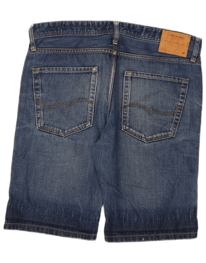 Jack & Jones Herren-Jeansshorts, Größe L, W34, Blau, Baumwolle