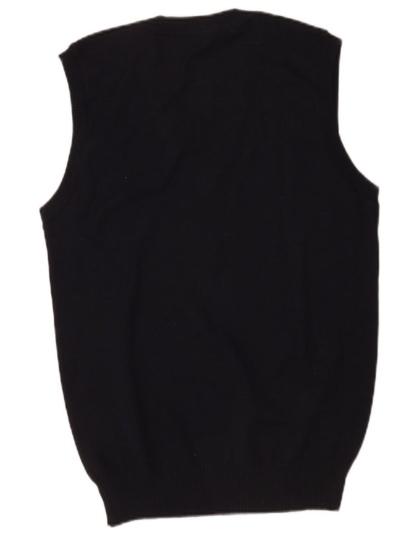 Liabel Herren-Weste, Tanktop, Größe S, marineblaue Schurwolle