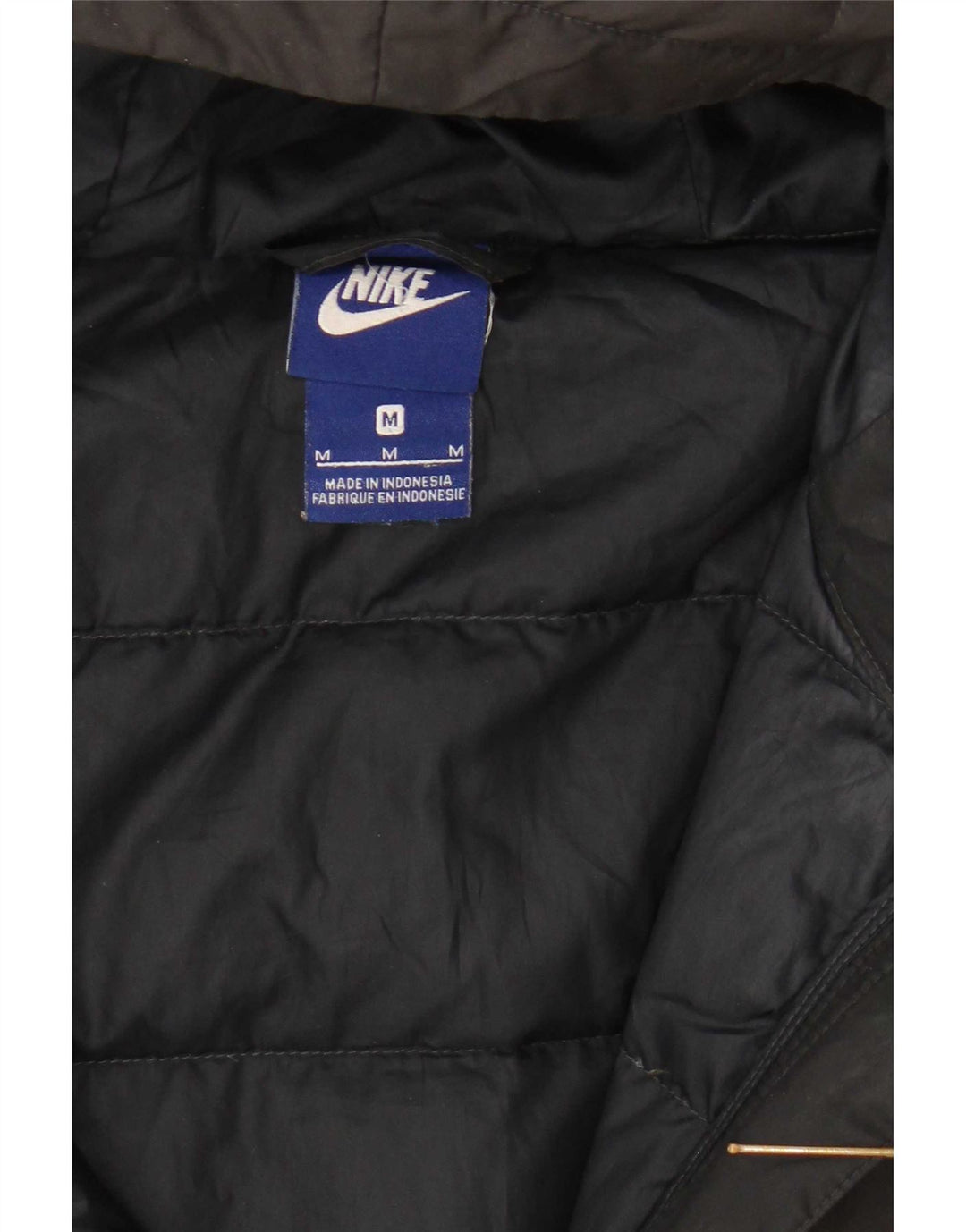 Nike Damen Kapuzenmantel, gepolstert, UK 14, Mittelschwarz, Polyester